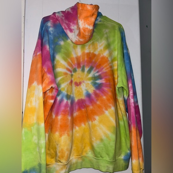 COPY - COPY - 90s mint vintage large oversized mint hoodie! Tie dyed French ter… - Picture 8 of 11
